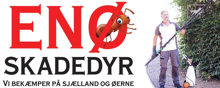 Byliv.nu: En mand står og holder et haveredskab ved siden af et logo med ordene